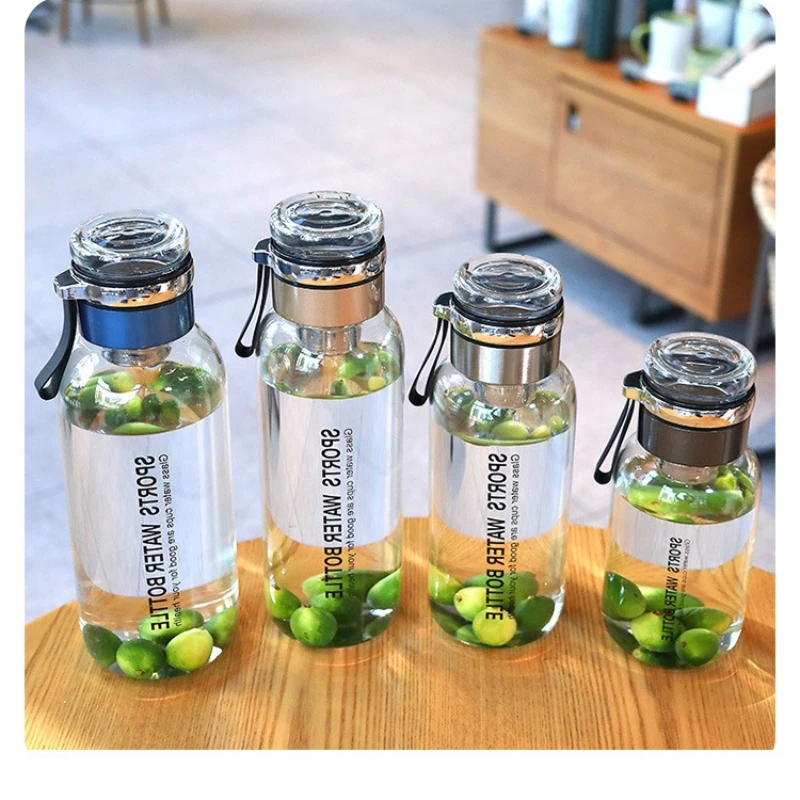Summer Tea-water Separation Glass Cup Heat-insulating and Heat-resistant with Cup Sleeve High-temperature Resistant Lifting Rope