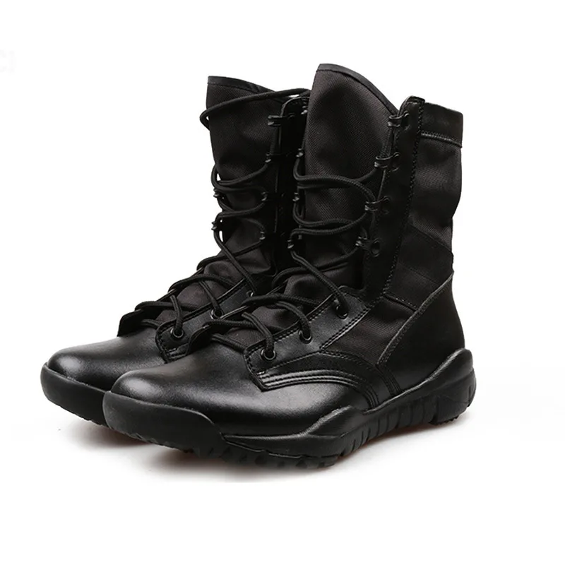 CQB Outdoor Combat Boots Training Men's High Top Tactical Shoes Breathable Mountaineering Boots Durable and Lightweight