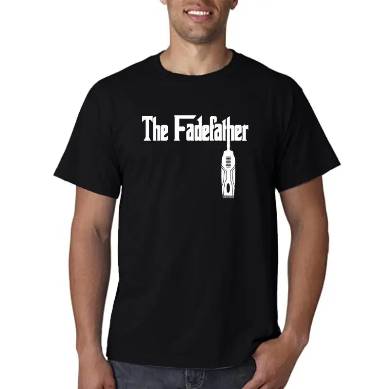 The Fadefather Customized Barber Barbershop Haircut T Shirt 2022 T Shirts for Men Cotton Summer Style Men T Shirt Clothes