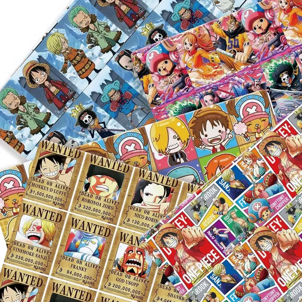 One Piece Anime peripherals Fabric 140*50cm DIY Sewing Patchwork Quilting Baby Dress Printed Fabric Fabric Sewing Kids