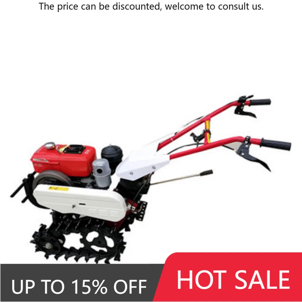 

7.5HP Walk-behind Small Chain Track Plow Diesel High-horsepower Plow
