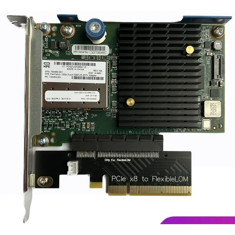 556FLR-SFP + 764460-001 732454-001 10GB dual port 10 Gigabit network interface card