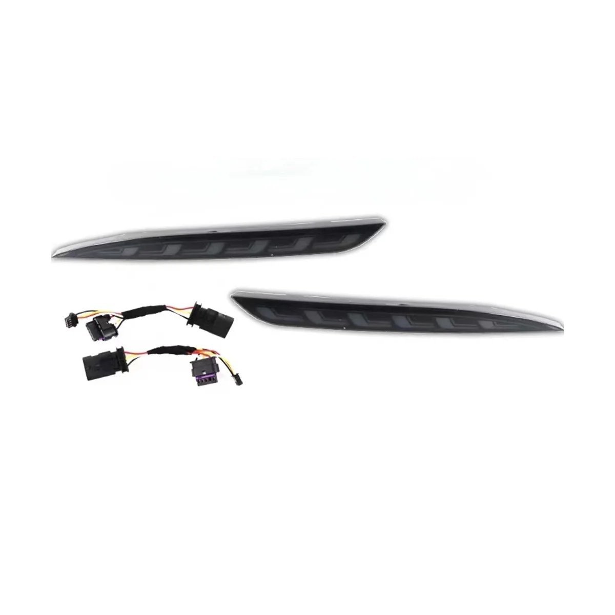 

1 Pair New Dragon Scales Turning Light for Model Y Rear Bumper Light Rear Fog Light Retrofit Black Case
