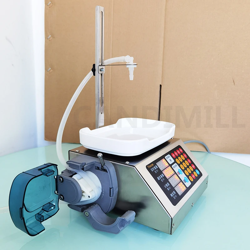 Small Liquid Filling Machine With Peristaltic Pump Perfume Liquid Weighting Filling Machine Accurate