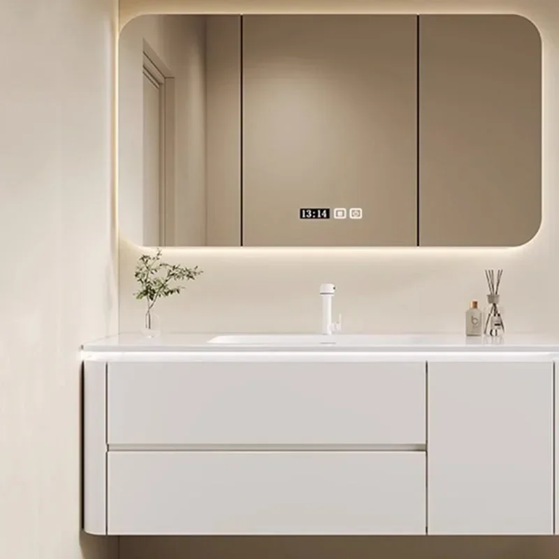 Aesthetic White Luxury Cabinet Ceramic Classic Organization Kitchen Bathroom Cabinet Drawers Perfume Mobiletto Trendy Furniture