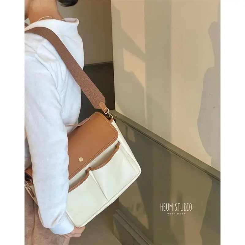 Women Canvas Handbags Shoulder Bags Large Capacity Ladies Crossbody Bags for Women Fashion Female Tote Messenger Bag New