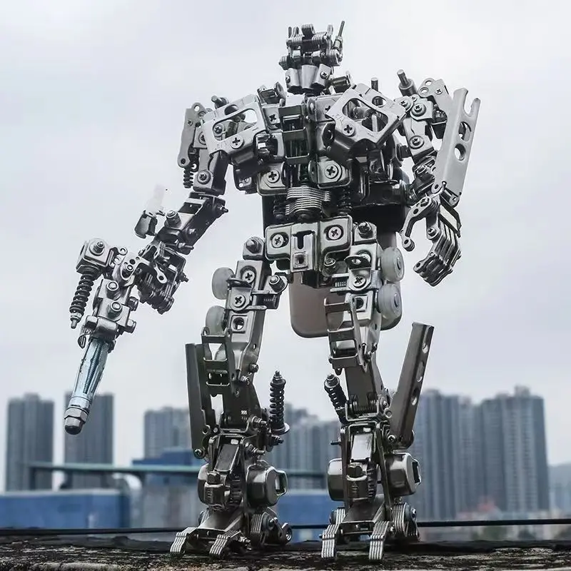 

Punk style 3D three-dimensional metal assembly puzzle robot building block model desktop ornament birthday gift