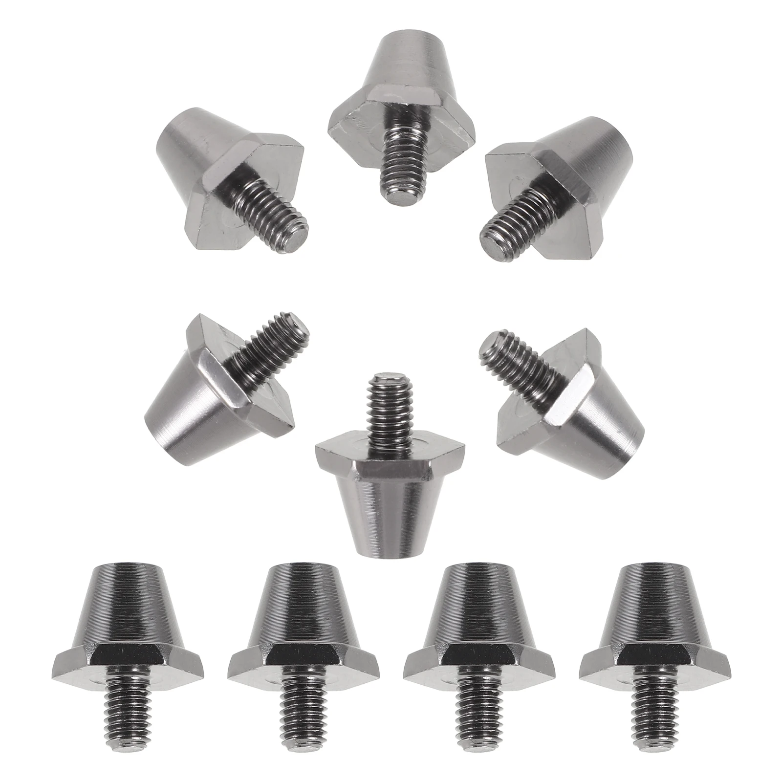 

10 Pcs Football Cleats Spikes Aluminum Studs M5 Thread Shoes Sole Nail Track Running Sport Lightweight Sturdy Material