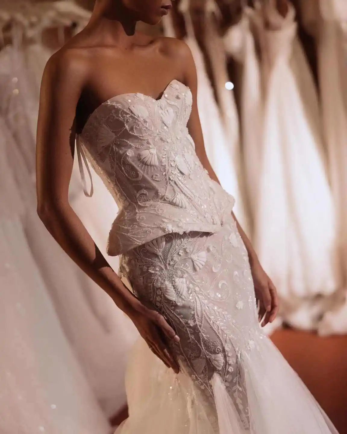 Vestido de casamento requintado sem mangas 2 peças frisado cristal apliques vestido de festa vestidos personalizados de noche