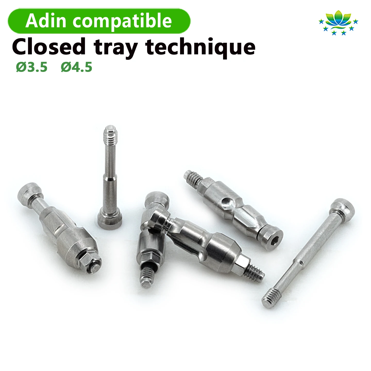 Adin Pick-up Transfer Coping for Dental Implant Titanium Prosthetic Lab Components OEM ODM Customized in Stock 24H Fast Shipping