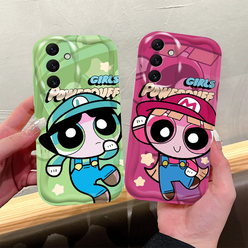 The Powerpuff Girls Wave Phone Case For Samsung Galaxy A52 A52S A72 A12 A22 A32 A11 A21S A31 A51 A71 A20 A30 A50 Silicone Cover