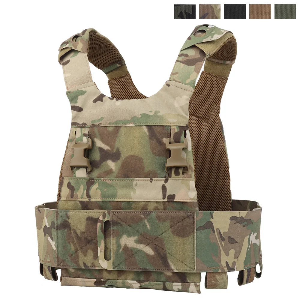 

Tactical Base Vest FCPC Multi-mission Low-profile Comfort Soft Plate Carrier Elastic Cummerbund Features 556 762 Magazine Pouch