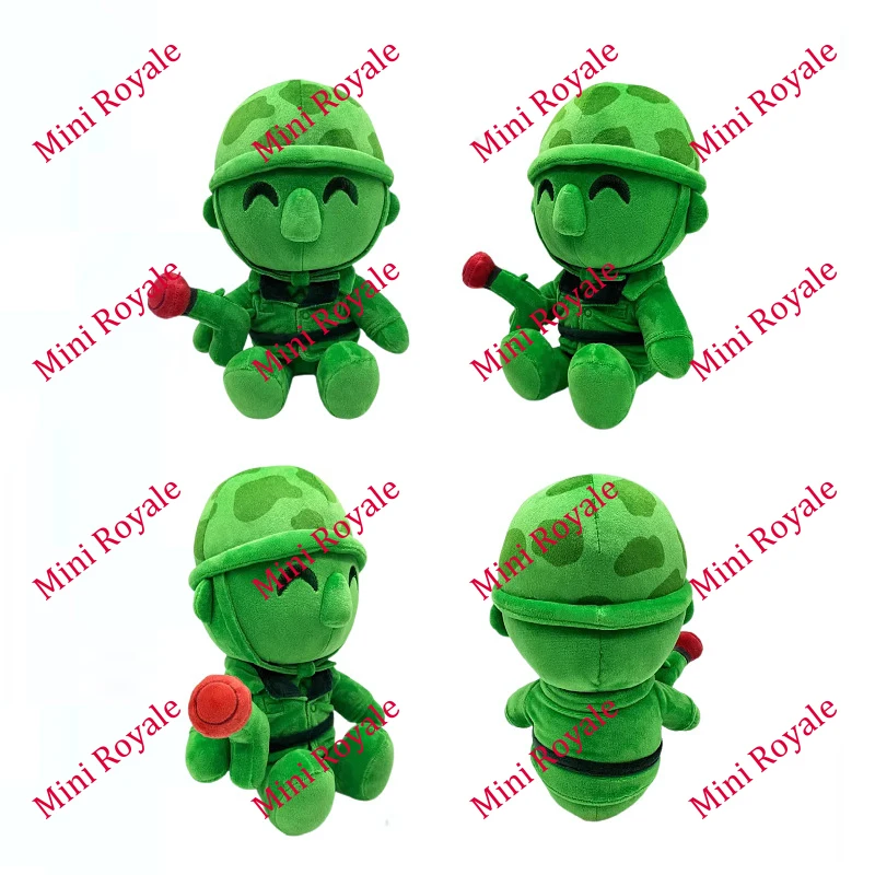 

2025 New Mini Royale Plush Funny Green Warrior Stuffed Doll Cute Stuffed Animal Pillow Game Peripheral Plushines For Kid Gift