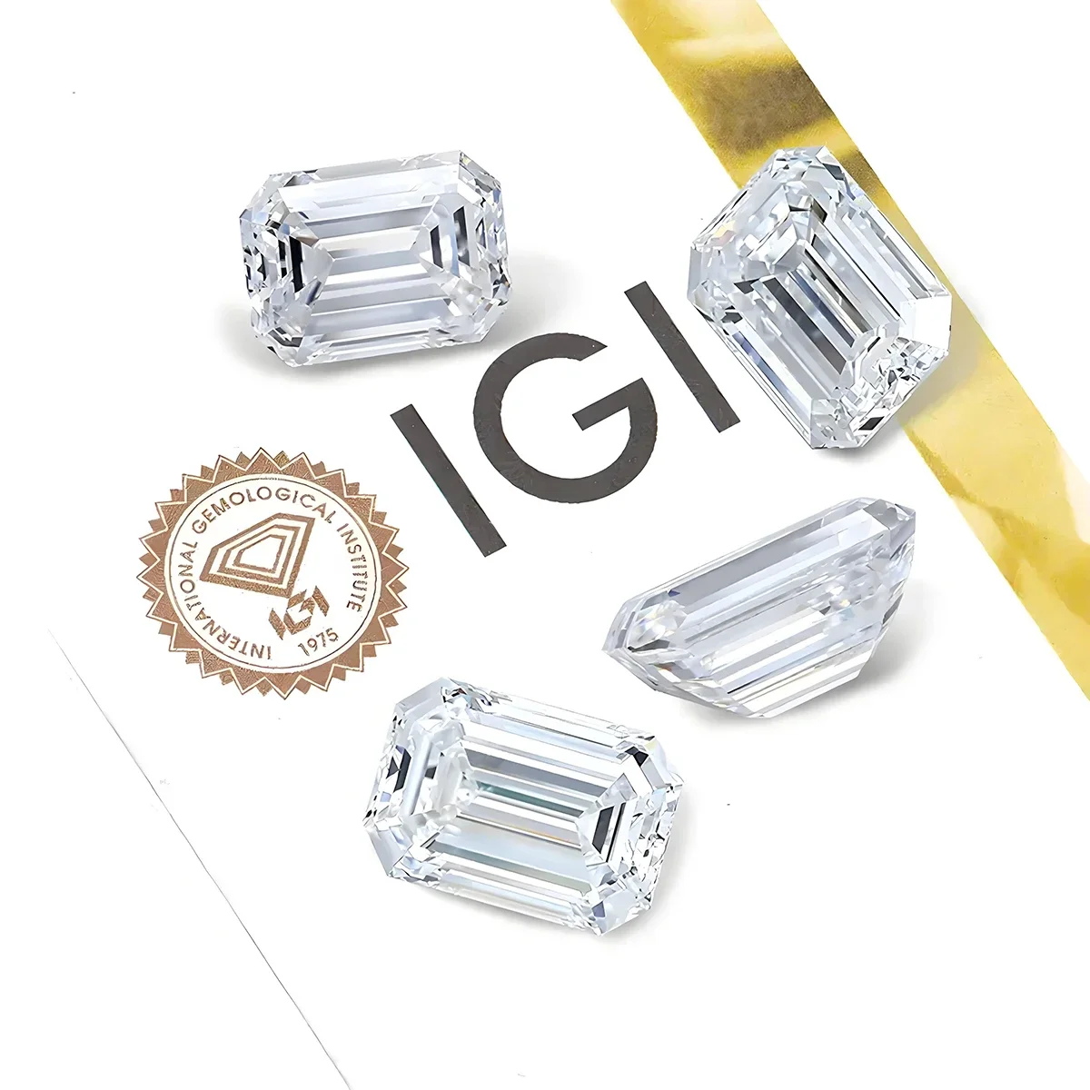 

Изумрудная огранка CVD HPHT, выращенный в лаборатории бриллиант, свободный бриллиант VVS Clarity D E F, цвет с сертификатом GIA IGI, ювелирные изделия