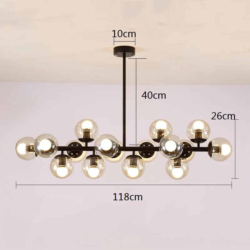 Kitchen LED Pendant Light Dinning Room Lamp Bar Ceiling Lights Bedroom Chandelier Lighting 15W Warm White LED Bulb Holder