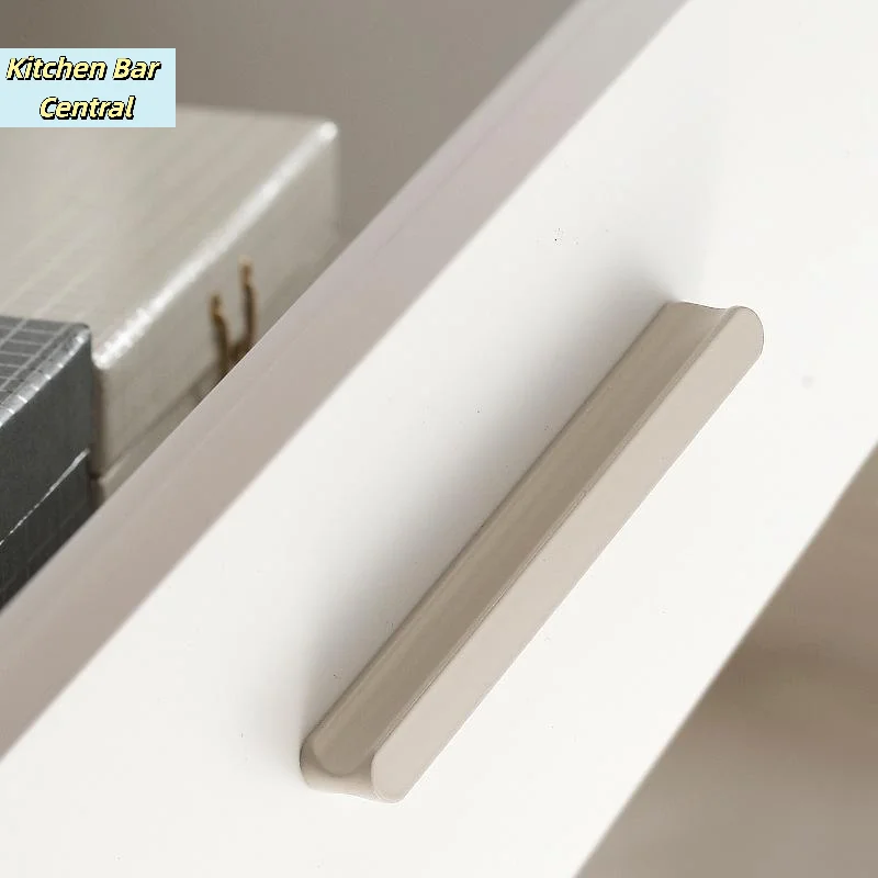 【Modern Simple I-Shaped Cabinet Door Handle Extended Round Head Drawer Wardrobe Cabinet Furniture Door Handle】