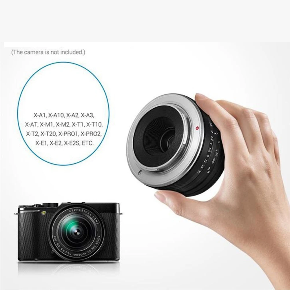 VELEDGE 32MM F1.6 Manual Fixed Focus Lens Component For Fuji Micro-Single Camera X-T X-PRO X-E Series Camera Lenses