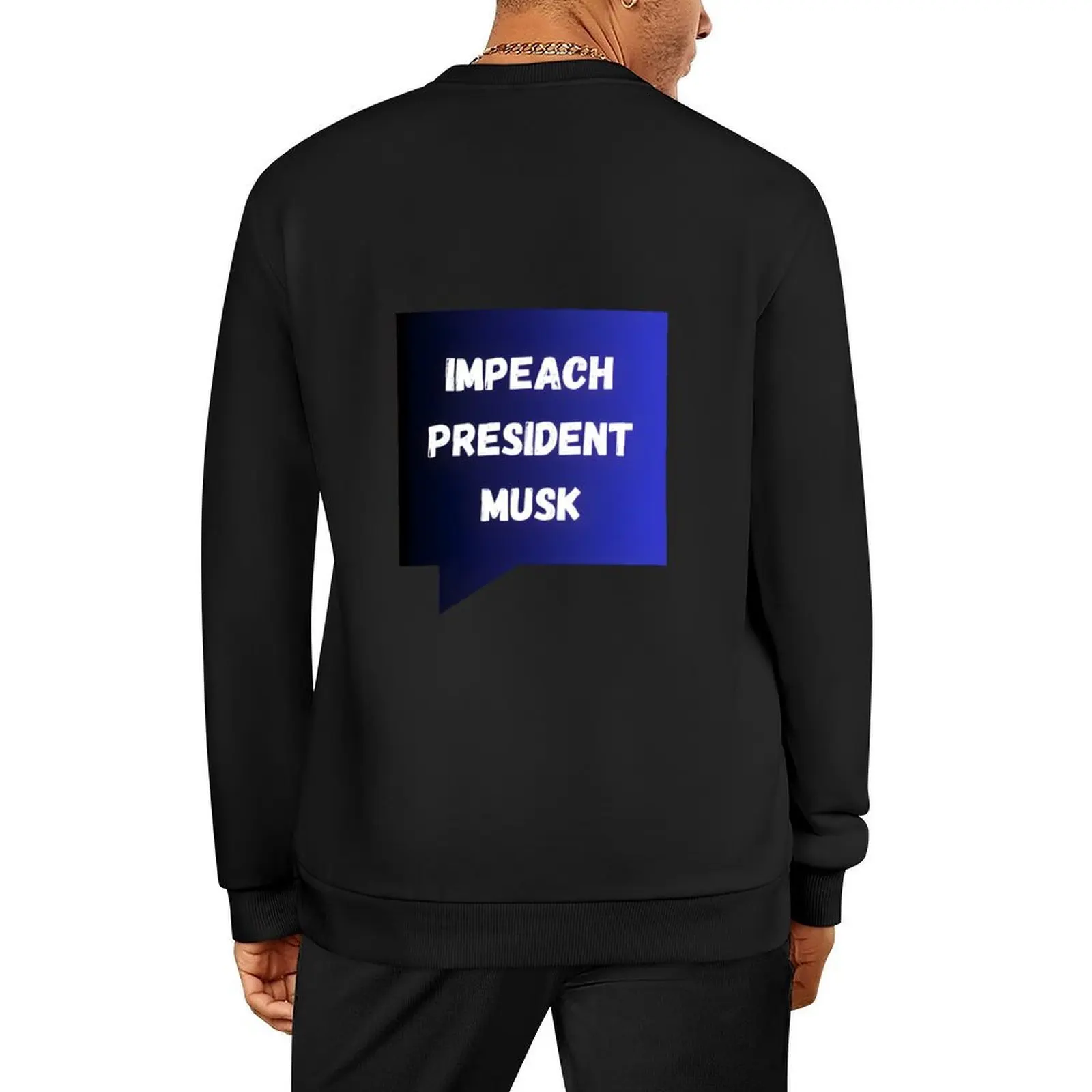 Impeach President Musk Pullover anime clothes korean clothes men's winter sweater aesthetic clothing oversize sweatshirts #1