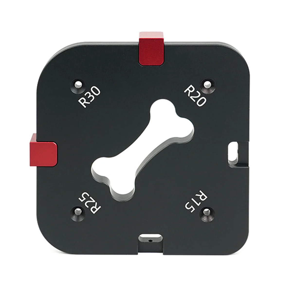 4-in-1-Fräs-Eckradius-Schablone, Router-Radius-Vorrichtung, Aluminium-Bogenwinkel-Vorlagen für die Holzbearbeitung, Routing-Eckvorrichtung – Detail 4
