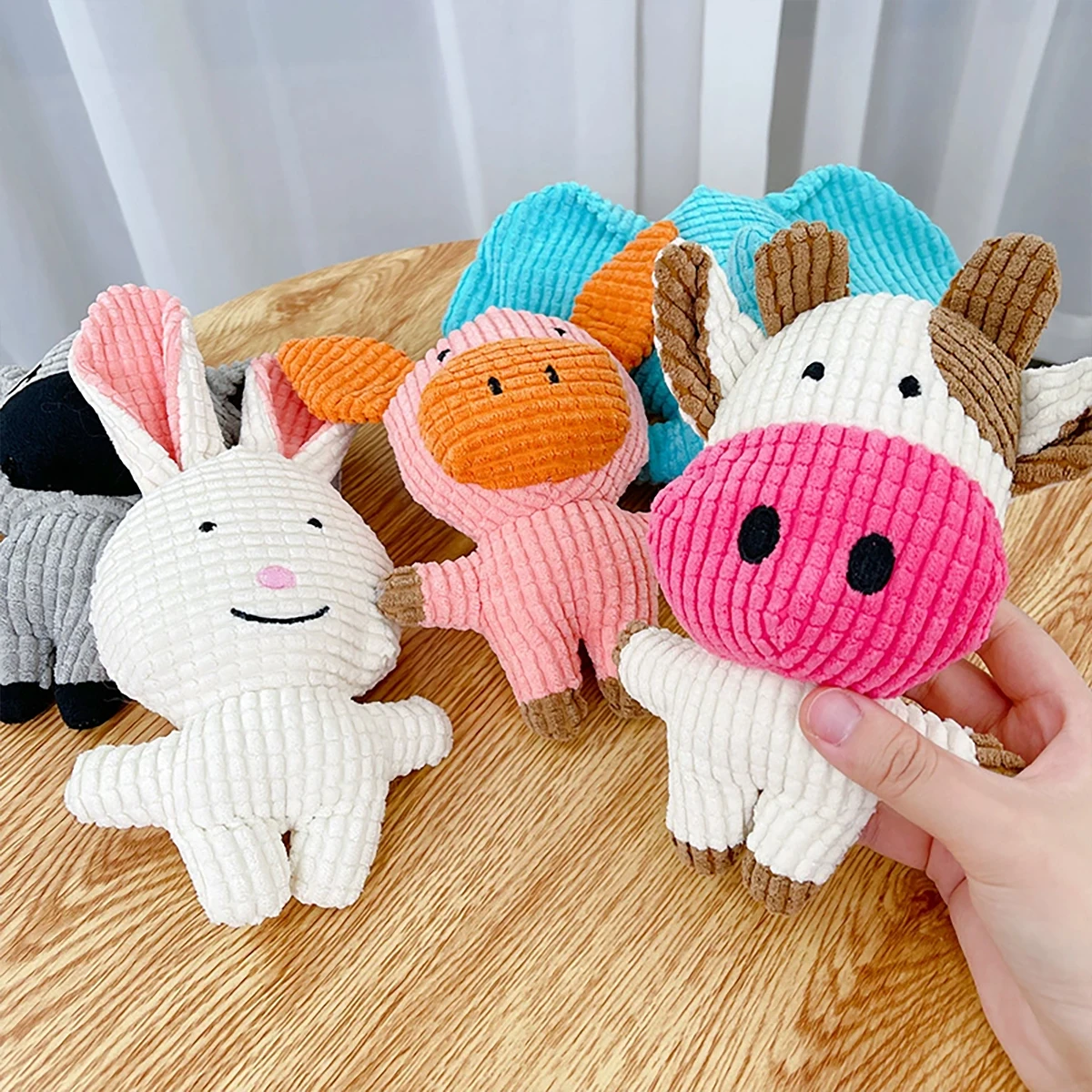 Juguete peluche mordedor para perros y gatos con sonido