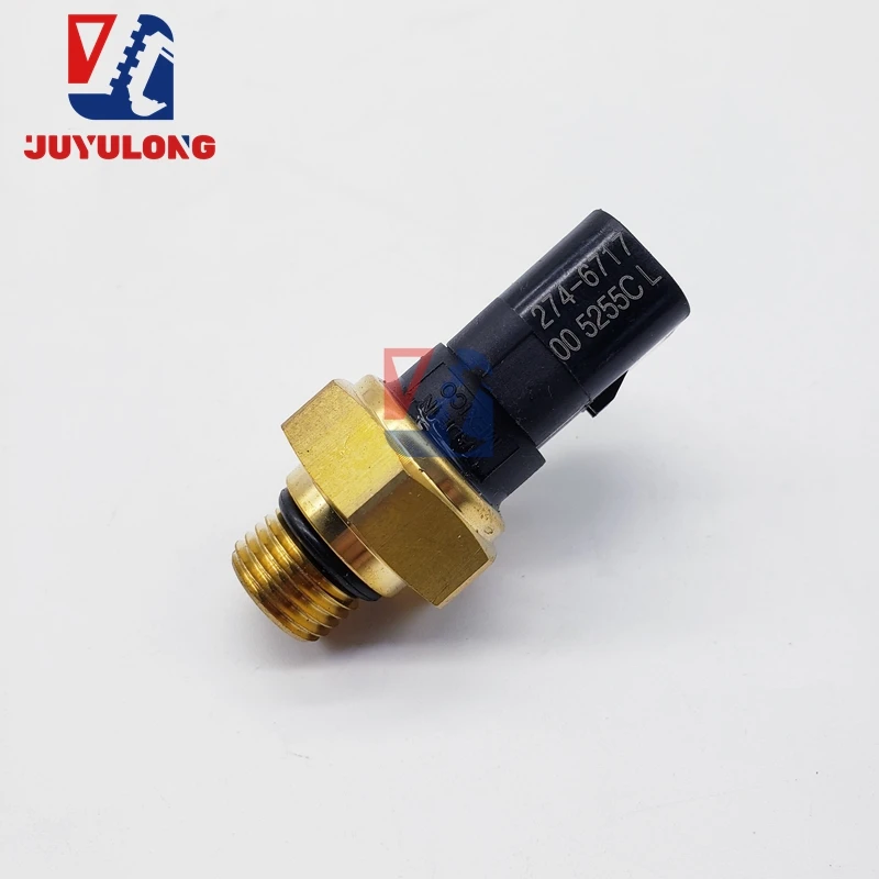 JUYULONG for Caterpillar CAT E345 349D Engine C13 Timing Atmospheric Pressure Sensor Fitting 274-6717 Excavator Spare Parts 6