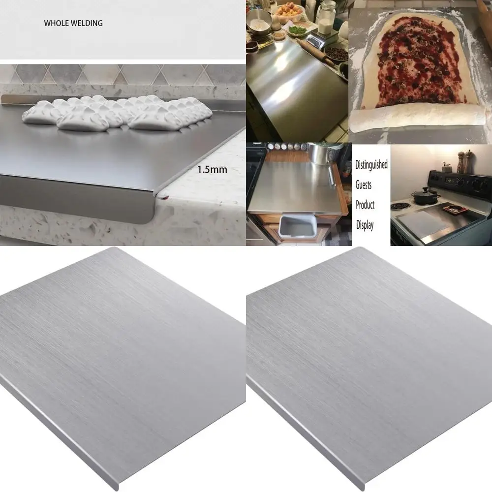 

Large Heavy-duty Stainless Steel Cutting Board for Baking and Chopping (70x50cm)