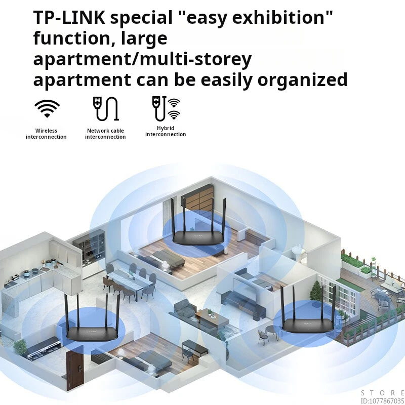 TP-LINK WiFi6 Dual Gigabit AX1500 Wireless Router 5G Dual Band High Speed Wall Home Use Children\'s Internet Control XDR1520