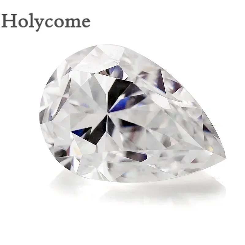 

On Sale Moissanite Pear Shape White Color Top Quality Wholesale VVS1 Multiple Sizes Loose Stone Brilliant Cut Jewelry Making