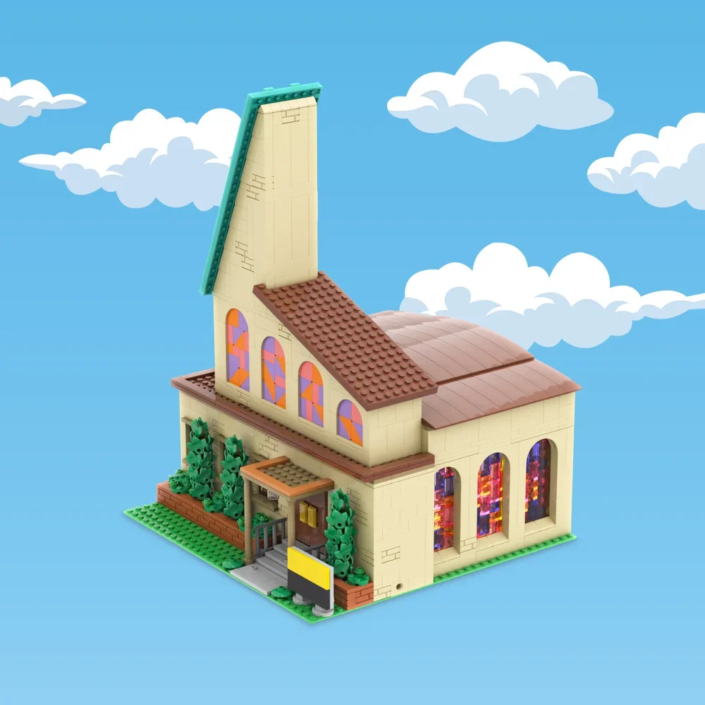 MOC-décennie s de Construction d'Église Modulaires pour Enfants, Modèle Moes, TajudBricks, Classique, 105 Champs, École Primaire, Jouet