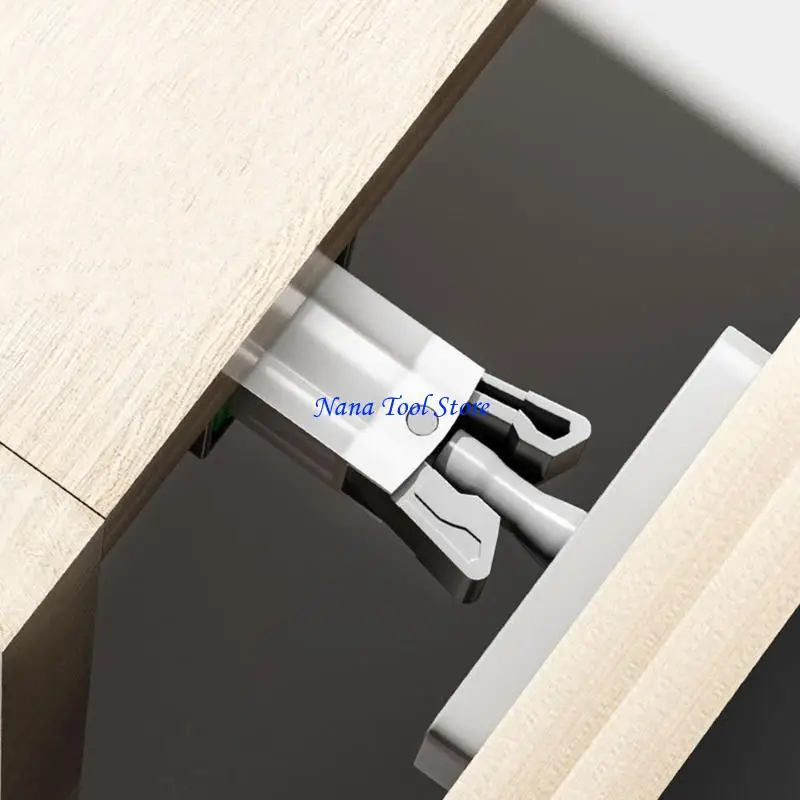 31GJ Push to Open Catches Lock Cabinet Push Latches Locking Device Open Catches for Drawer Cabinet Cupboard Door