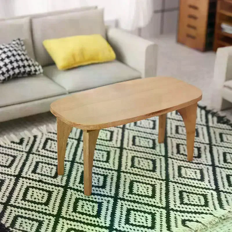 

Милый кукольный домик, миниатюры, журнальный столик из вишневого дерева, модель стола, мини-мебель, украшения, детская игрушка для ролевых игр, аксессуары «сделай сам», подарки