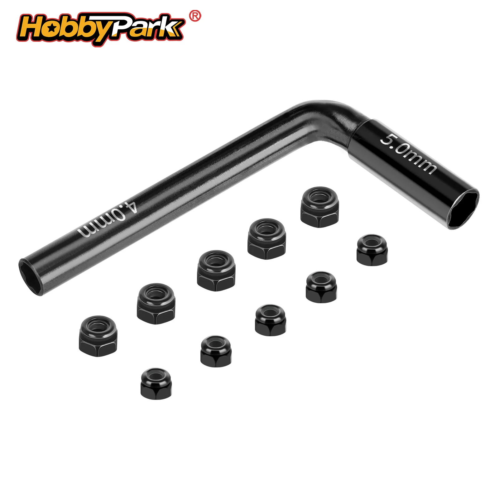 Hobbypark RC H4 H5 Clé à écrous hexagonaux M2 M2.5 pour écrous de blocage TRX4M SCX24 FCX18 FCX24 Beadlocks Roues Jantes 2-en-1