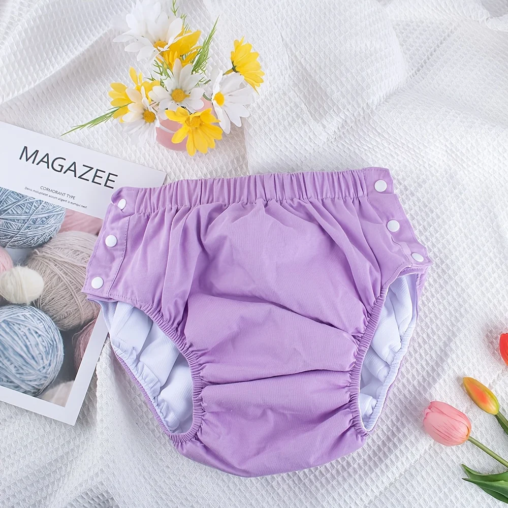 1 قطعة حفاضات الكبار القماش قابل للغسل قابل للتعديل سهلة خلع حفاضات القماش تنفس موجز لكبار السن أو أكثر من 14 سنة