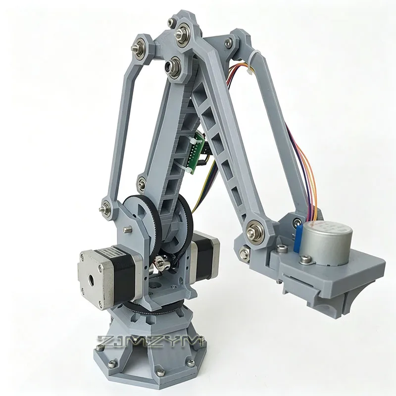 4 Axis 4DOF Stepper Robotic Arm Kit 3D Printed Programmable Mechanical Arm for Arduino STEM Teaching DIY Robot