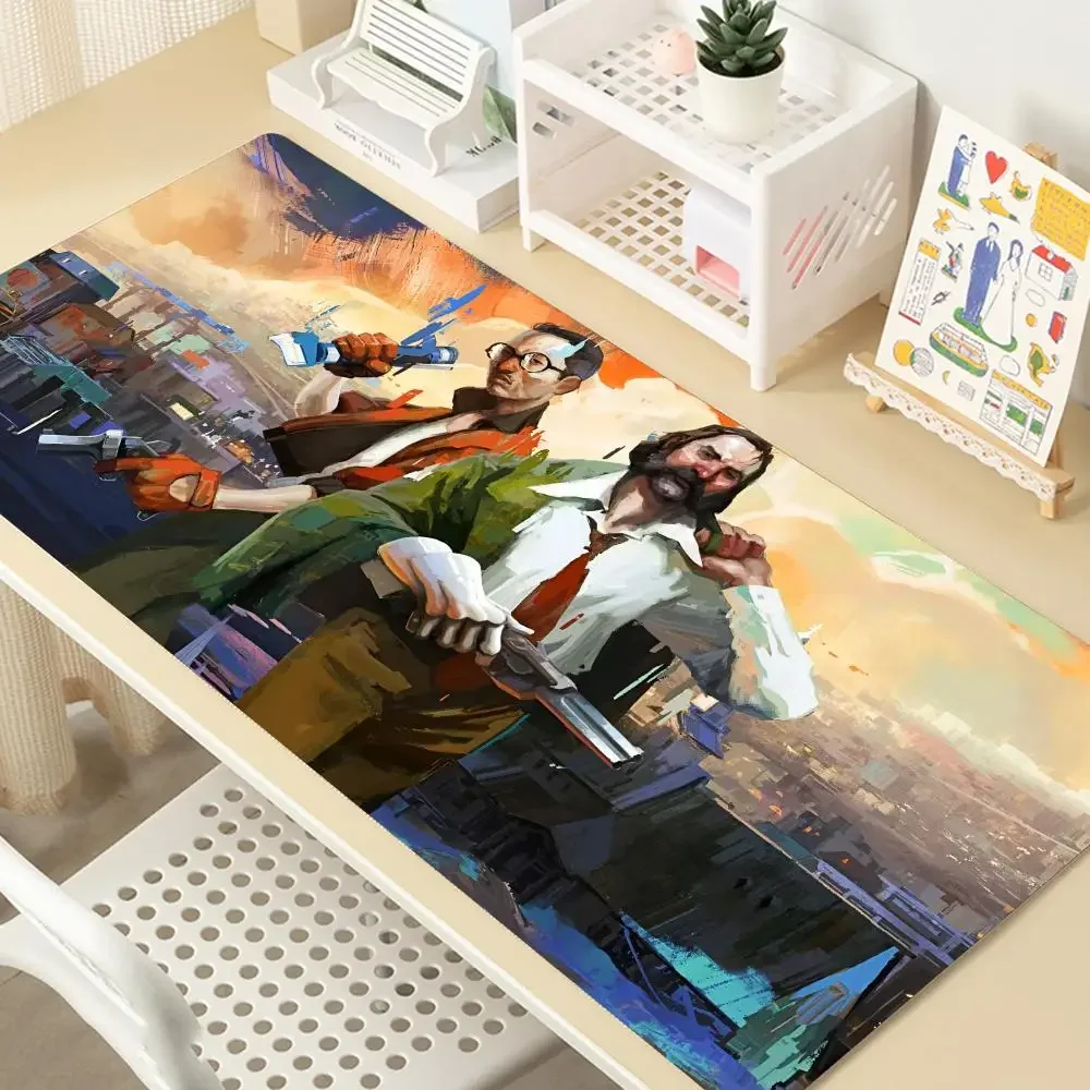 Disco Elysium Mousepad Large Gaming Mouse Pad LockEdge Thickened Computer Keyboard Table Desk Mat