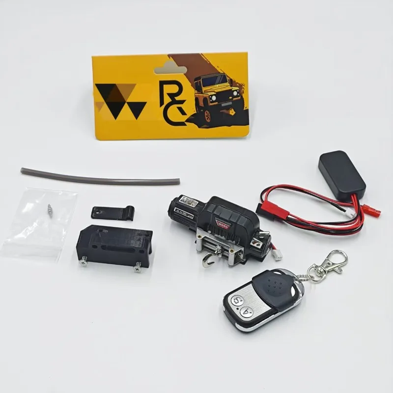 

Single Motor Electric Winch Kit for YK 4107 1/10 RC Rock Crawler , Easy Install No Drilling RC Car Upgrade Parts