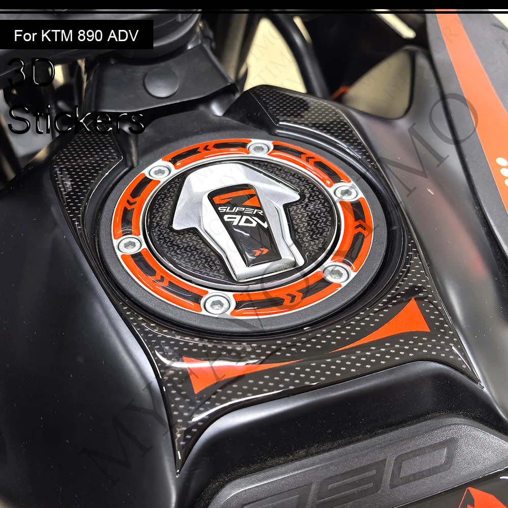 FOR 890 Adventure R ADV Tank Pad Side Grips Fuel Oil Kit Knee & Handguard Handshield Stickers Decals for 2019-2025 Models