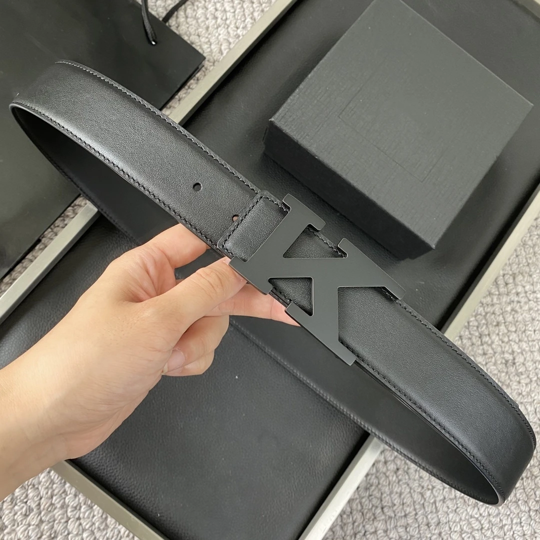 

belts Fashion Luxur straps NEW Men Genuine Leather High Quality K Letter Designer Belt Denim Formal Black 3.5cm Ki ton04