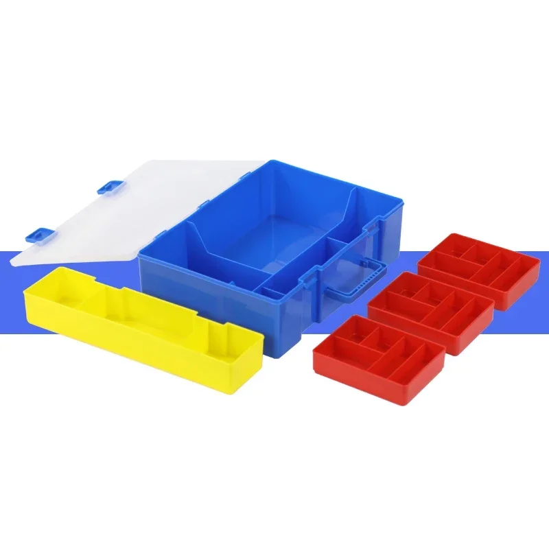 

Large Multi-grid Storage Boxes Lego Bricks Plastic Organizer Box Toy Classification Box Multi-function Tool Box