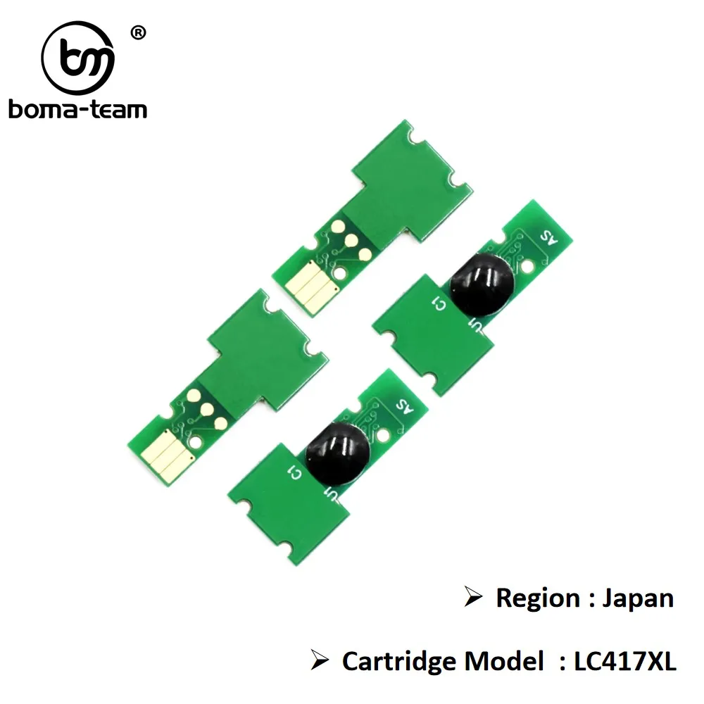 Japan LC417 LC417XL Compatible Disposable Chips For Brother HL-J7010CDW MFC-J5800CDW J7500CDW J7600 Printers Ink Cartridges