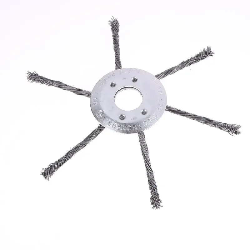 1 inch Bore 7/8/9-Inch Lawn Mower Steel Wire Weed Trimmer Head Rust Removal Wheel Weed Removal Wheel Lawn Mowers Universal Parts