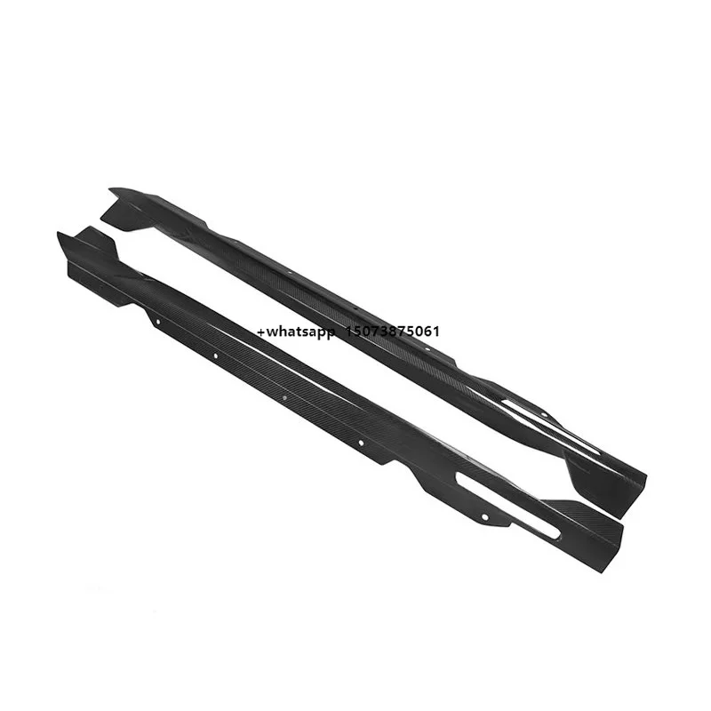 SQ Style Gloss Dry Carbon Fiber Car Parts Side Skirts for 4 Series G22 G23 Coupe 2021+ Carbon Front Skirts