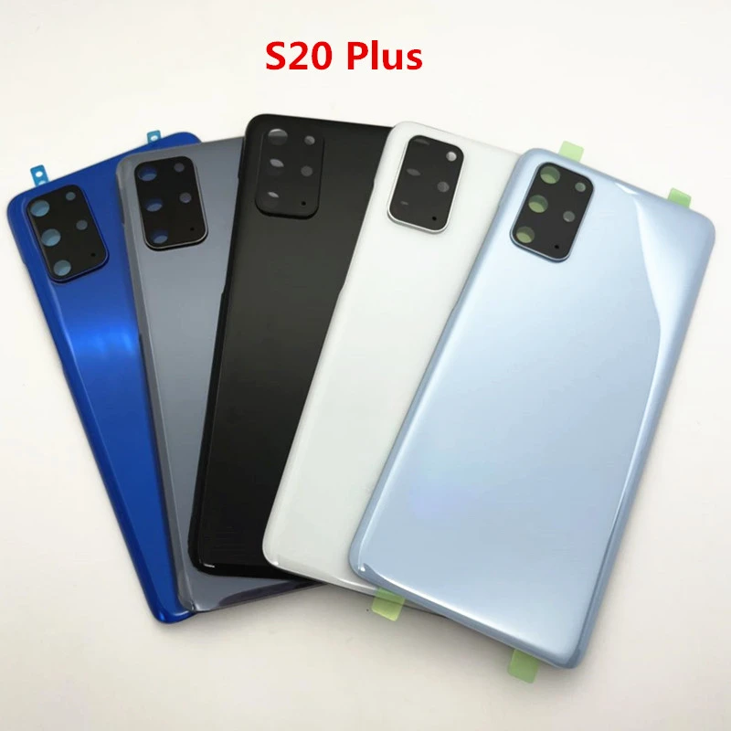 S20 Battery Back Cover For Samsung Galaxy S20 Plus / S20 Ultra G980 G985 3D Glass Panel Rear Door Housing Case Camera Glass Lens