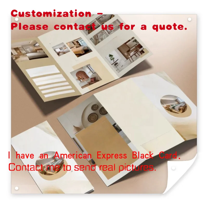 

custom.Custom Design Art Paper Flyers Trifold Brochure Printing Instruction Manual