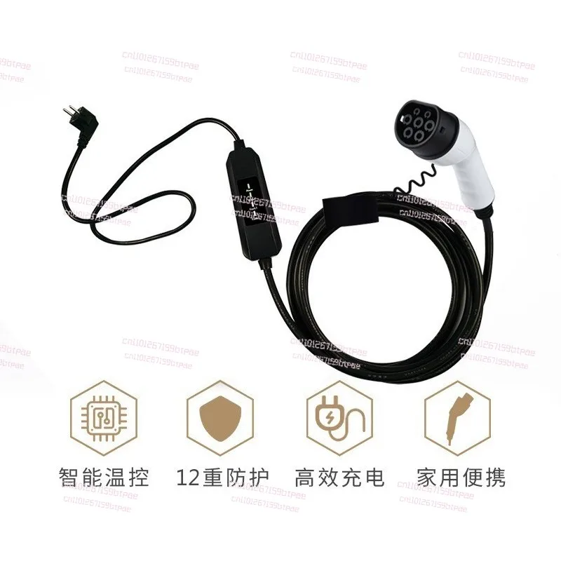 

European standard 16A new energy electric vehicle charger household portable