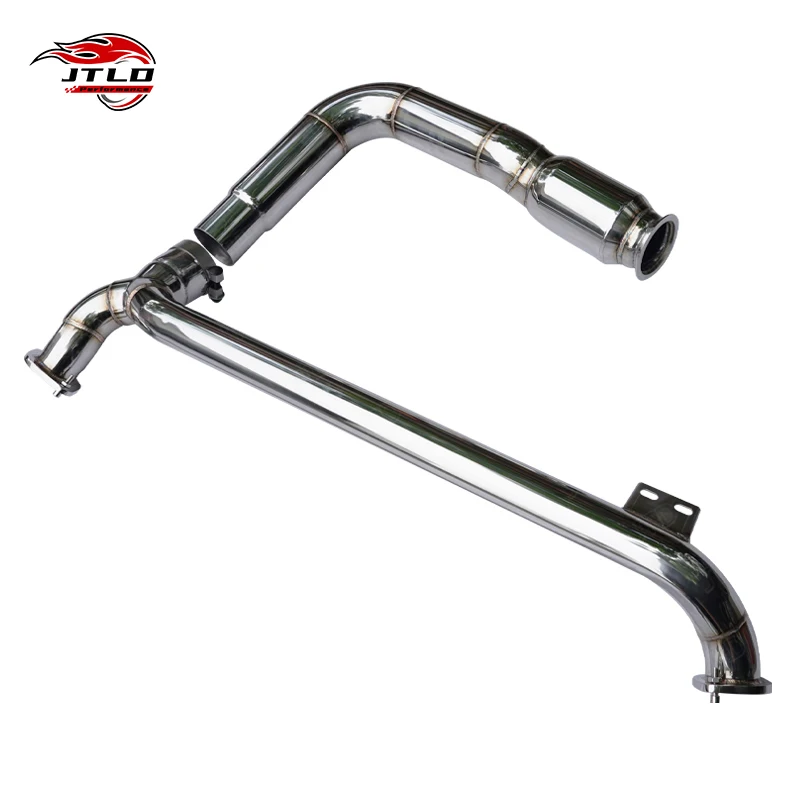 Polished Turbo Downpipe Front Pipe Race Pipe Full System For Porsche 718 Cayman GTS 2.5T Stainless Steel Exhaust