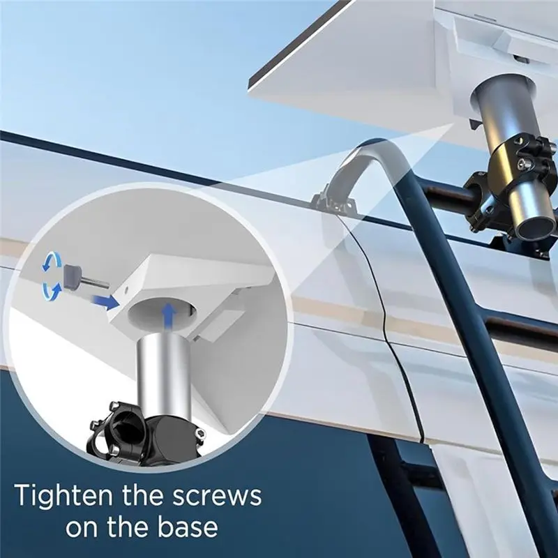 -[Retail TX] ZY-79A Roof Stand For Starlink Mini Wall Bracket Satellite Antenna Bracket Adjustable Bracket Starlink Mini Mount K