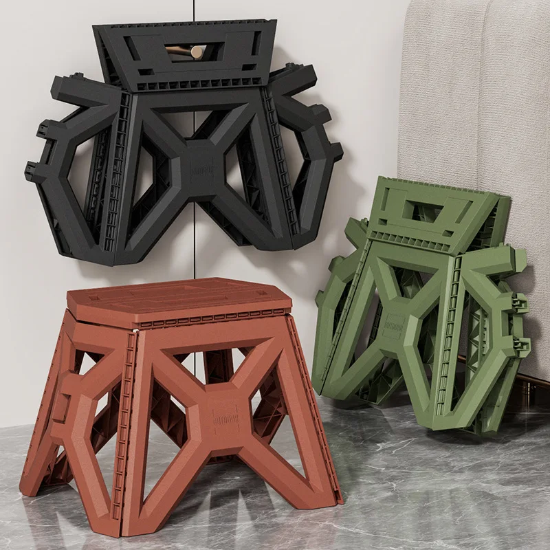 Heavy Duty Foldable Plastic Stool– Portable Camping Seat & Fishing Stool