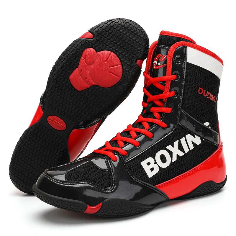 High Quality Wrestling Shoes Durable Boxing Sneakers Foot Protection Wrestling Shoes Men\'s Professional Fighting Shoes