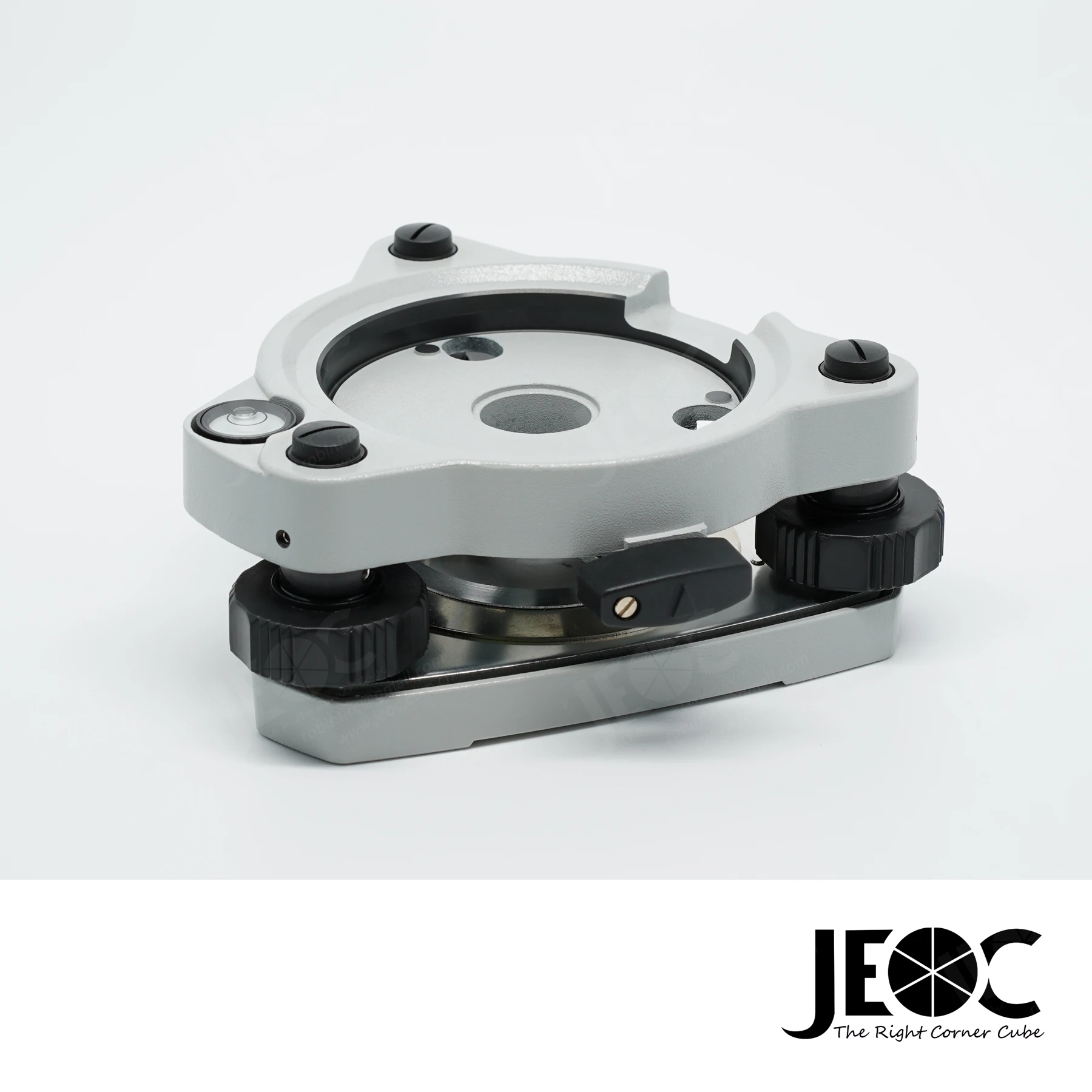 JEOC Tribrach, Japanese Style without Optical Plummet, Yellow Gray and Black, Land Surveying Equipment Accessories